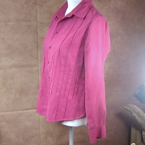 Talbot's long sleeve lined button up shirt